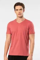 V Yaka Kısa Kollu Erkek T-shirt Cacharel 2170
