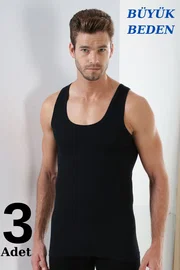 Arma Yıldız Erkek %100 Pamuklu Büyük Beden Atlet Arma Yıldız 1142 - 3 ADET Somon