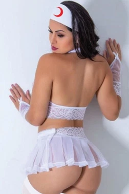 For Dreams Fantezi Beyaz Hemşire Kostümü For Dreams 8479 - Alternatif Görünüm