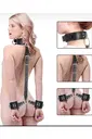 Fantezi Kelepçeli Deri Harness missisX 5237