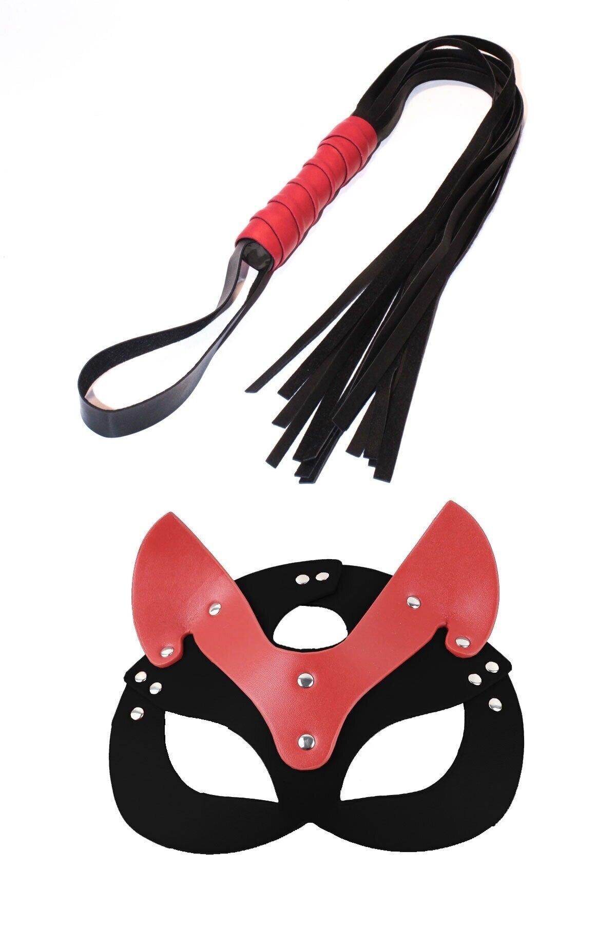 Fantezi Maske Kırbaç Harness Seti missisX 6048