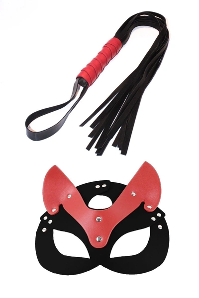 Fantezi Maske Kırbaç Harness Seti missisX 6048