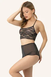 DOREMI Fantezi Transparan Şortlu Bralet Takım DoReMi 002-001286