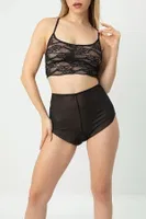 Fantezi Transparan Şortlu Bralet Takım DoReMi 002-001286 Siyah görsel 4