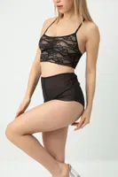 Fantezi Transparan Şortlu Bralet Takım DoReMi 002-001286 Siyah görsel 6