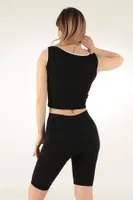 Fitilli Desteksiz Kalın Askılı Spor Büstiyer Miorre 999-ZZ0121 Siyah görsel 8
