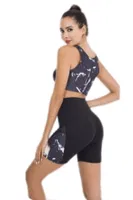 Fitness Kısa Tayt Büstiyer Spor Takım Lady 4004 Görsel detay görünüm