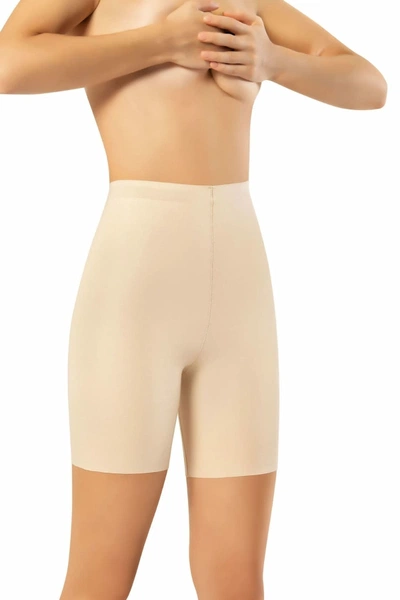 Lazer Kesim Yüksek Bel Silikonlu Şort Korse Flex Fit 6002