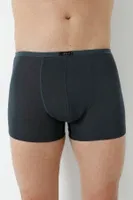 Füme Erkek Bambu Boxer Ince Bel Lastikli Arma Yıldız 1190 - 5 ADET Füme