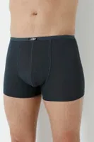 Füme Erkek Bambu Boxer Ince Bel Lastikli Arma Yıldız 1190 - 5 ADET Füme görsel 4