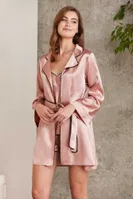 Gecelik Sabahlık Şortlu Saten 4Lü Çeyiz Seti Pierre Cardin 7200