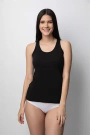 Donex Geniş Askılı Pamuklu Basic Kadın Atlet Donex 3361 