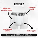 Geniş Lastikli Erkek Beyaz Boxer Darkzone DZN2802 görsel 6