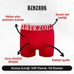 Geniş Lastikli Erkek Kırmızı Boxer Darkzone DZN2806 detay görünüm