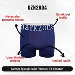 Geniş Lastikli Erkek Lacivert Boxer Darkzone DZN2804 detay görünüm