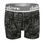 Geometrik Desenli Siyah Erkek Boxer Darkzone DZN2696