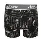 Geometrik Desenli Siyah Erkek Boxer Darkzone DZN2696 detay görünüm