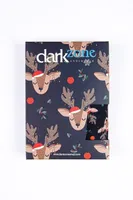 Geyik Desenli Yılbaşı Erkek Boxer (Dijital Baskılı) Darkzone DZNNY0003 farklı açı