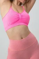 Gigotto Çapraz Askılı Seamless Büstiyer Miorre 001-001278 Neon Pembe detay görünüm