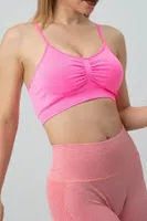 Gigotto Çapraz Askılı Seamless Büstiyer Miorre 001-001278 Neon Pembe farklı açı