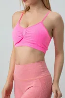 Gigotto Çapraz Askılı Seamless Büstiyer Miorre 001-001278 Neon Pembe görsel 4