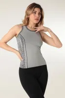 Gigotto Kadın Exercise Tişört Miorre 001-001257 Gri detay görünüm