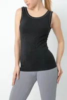 Gigotto Kadın Seamless Desenli Atlet Miorre 001-001258 Siyah