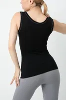 Gigotto Kadın Seamless Desenli Atlet Miorre 001-001258 Siyah görsel 4