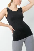 Gigotto Kadın Seamless Desenli Atlet Miorre 001-001258 Siyah görsel 7