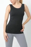 Gigotto Kadın Seamless Desenli Atlet Miorre 001-001258 Siyah görsel 8