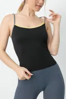 Gigotto Kadın Seamless Fitilli Atlet Miorre 001-001264 Siyah farklı açı