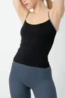 Gigotto Kadın Seamless Fitilli Atlet Miorre 001-001264 Siyah görsel 5