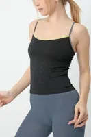 Gigotto Kadın Seamless Fitilli Atlet Miorre 001-001264 Siyah görsel 6