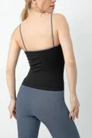 Gigotto Kadın Seamless Fitilli Atlet Miorre 001-001264 Siyah görsel 8