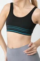 Gigotto Seamless Çizgili Büstiyer Miorre 279-000011 Siyah görsel 4