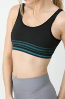 Gigotto Seamless Çizgili Büstiyer Miorre 279-000011 Siyah görsel 6