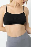 Gigotto Seamless İnce Ayarlanabilir Askılı Kapsız Büstiyer Miorre 002-001210 Siyah detay görünüm