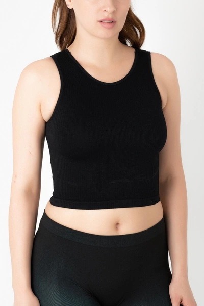 Gigotto Seamless Ripli Crop Tişört Miorre 001-001214