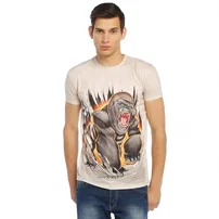 Darkzone Goril Desenli Bisiklet Yaka 3D Erkek Tişört Darkzone 8328