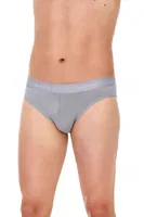 Gri 3'lü Paket Modal Erkek Slip Külot Yıldız 67 Gri