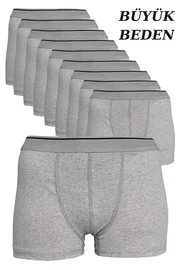 Arma Yıldız Gri Battal Büyük Beden Boxer 10lu Paket Arma Yıldız 9177 - 10 ADET