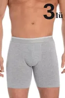 Gri Likralı Uzun Boxer 3'lü Paket Arma Yıldız 1173 - 3 ADET Gri