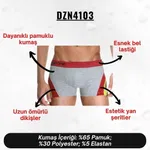 Gri Parçalı Desenli Erkek Boxer Darkzone DZN4103 görsel 4