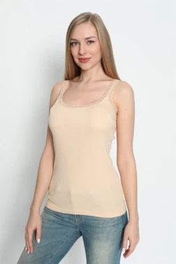 Arma Yıldız İnce Askılı Kadın Ten Dantelli Atlet 3lü Paket Arma Yıldız 3362 - 3 ADET - Alternatif Görünüm