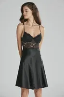 İnce Askılı Kaplı Saten Dantelli Gecelik Sabahlık Takımı Pierre Cardin 4265  Siyah görsel 16