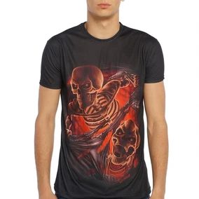Darkzone İskelet Desenli 3D Erkek Tişört Darkzone 8319 - Alternatif Görünüm
