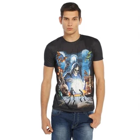 Darkzone Kısa Kollu 3D İskelet Desenli Tişört Darkzone 8323