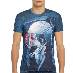 Darkzone Kadın İskelet Temalı 3D Erkek Tişört Darkzone 8336 - Alternatif Görünüm