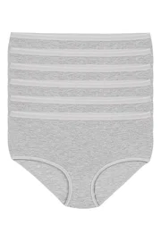 Yıldız Çamaşır İz Yapmaz Gri 6'lı Paket Likralı Kadın Bato Külot Yıldız 3749