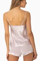 Kadife Saten Pijama Kısa Askılı Şort Takım Pierre Cardin 440  görsel 17